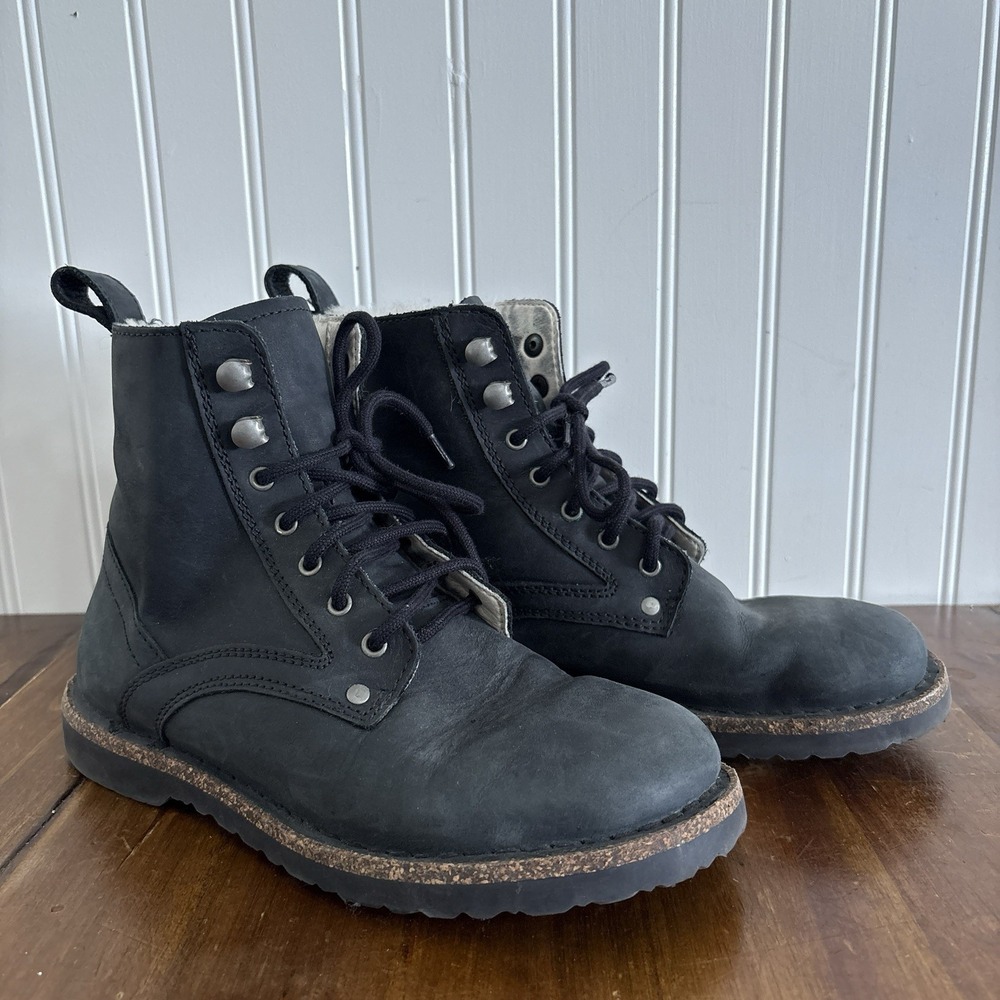 Birkenstock Bryson Shearling Lined Boots Women's 37 / 6-6.5 Black Leather